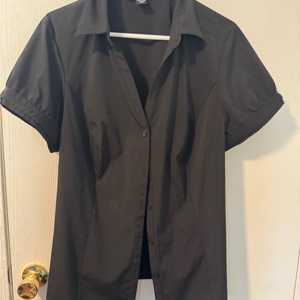 Style & Co. Black Stretch Blouse